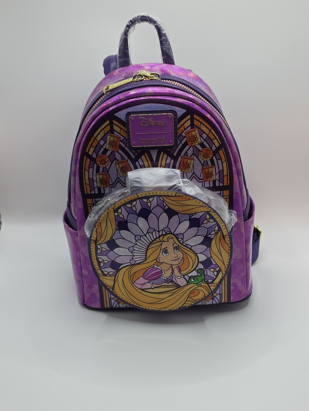 Loungefly Disney Tangled Rapunzel Stained Glass Mini Backpack